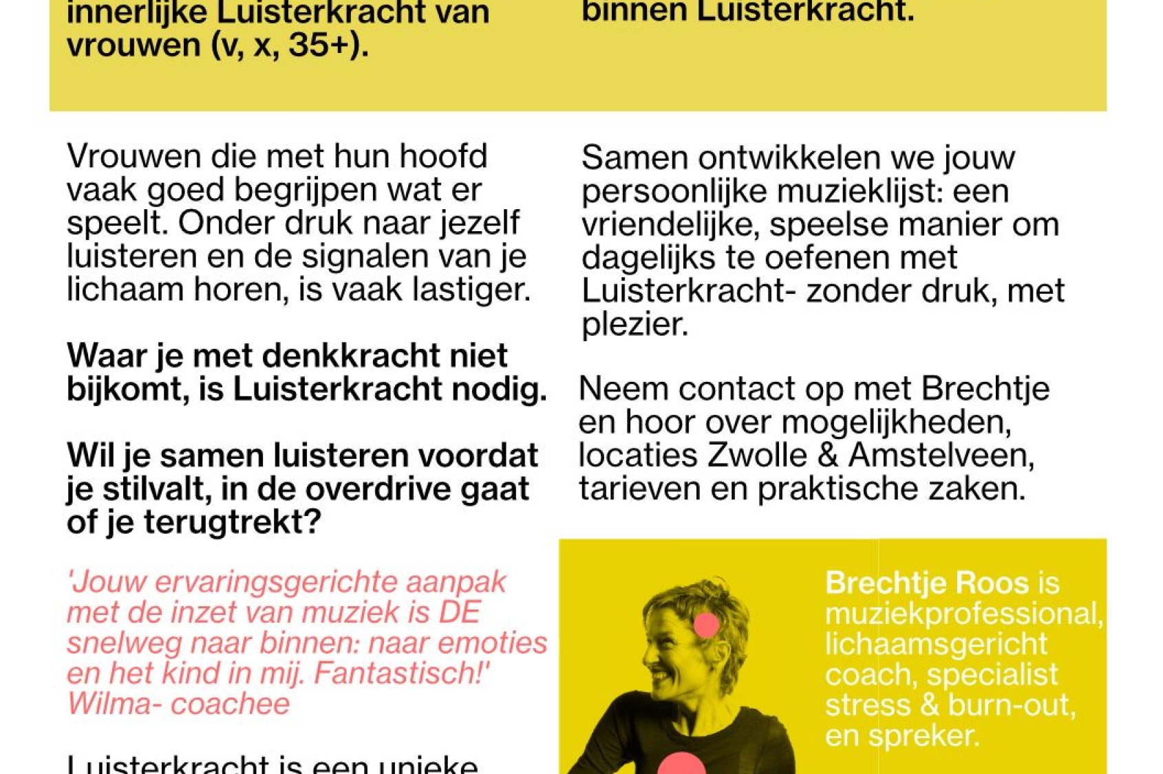 Studio Hoor!- ervaringsgerichte stresscoaching. Met muziek natuurlijk.